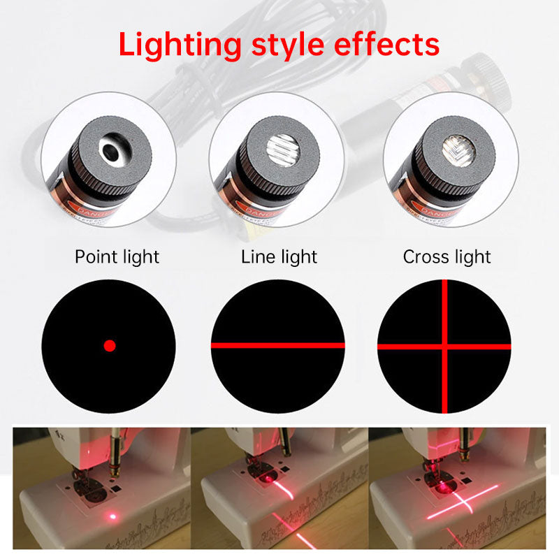 Polyester-Body Alignment Guide Light | Hands-Free Magnetic USB Lamp for Straight/Cross Line Projection