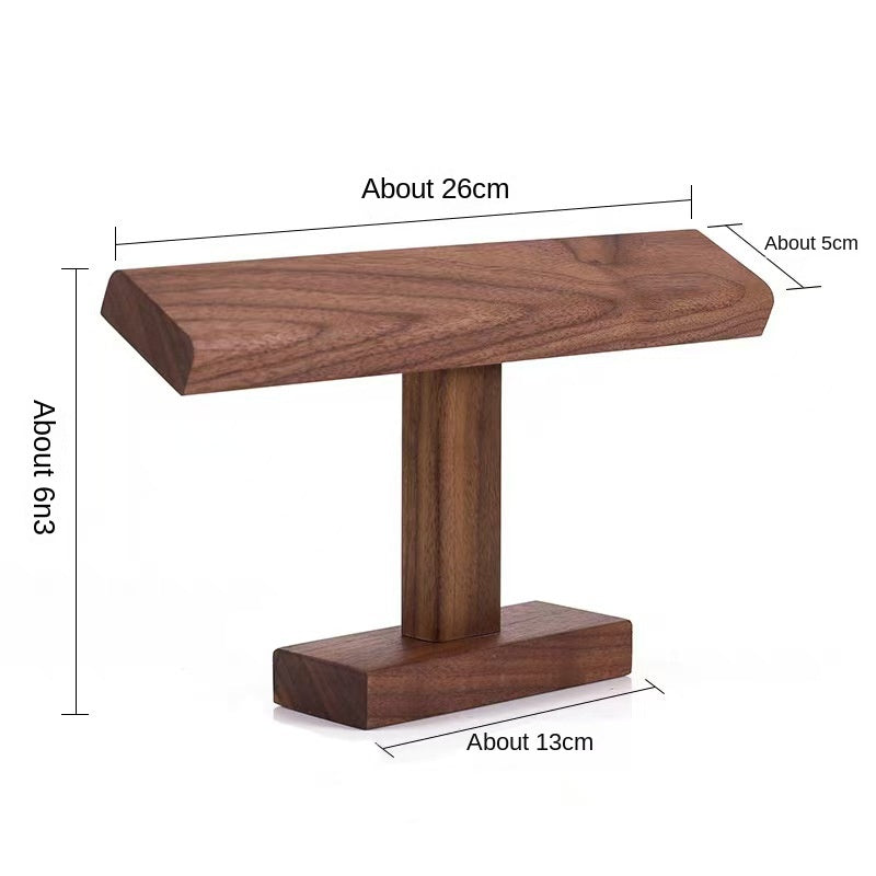 High-end Wooden Walnut Jewelry Display Rack for Watches, Bracelets, Necklaces and Accessories Storage